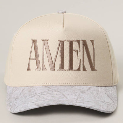 AMEN Embroidery Two-Tone Trucker Hat