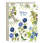 Thinking of You Greeting Card - Blue Button Flowers