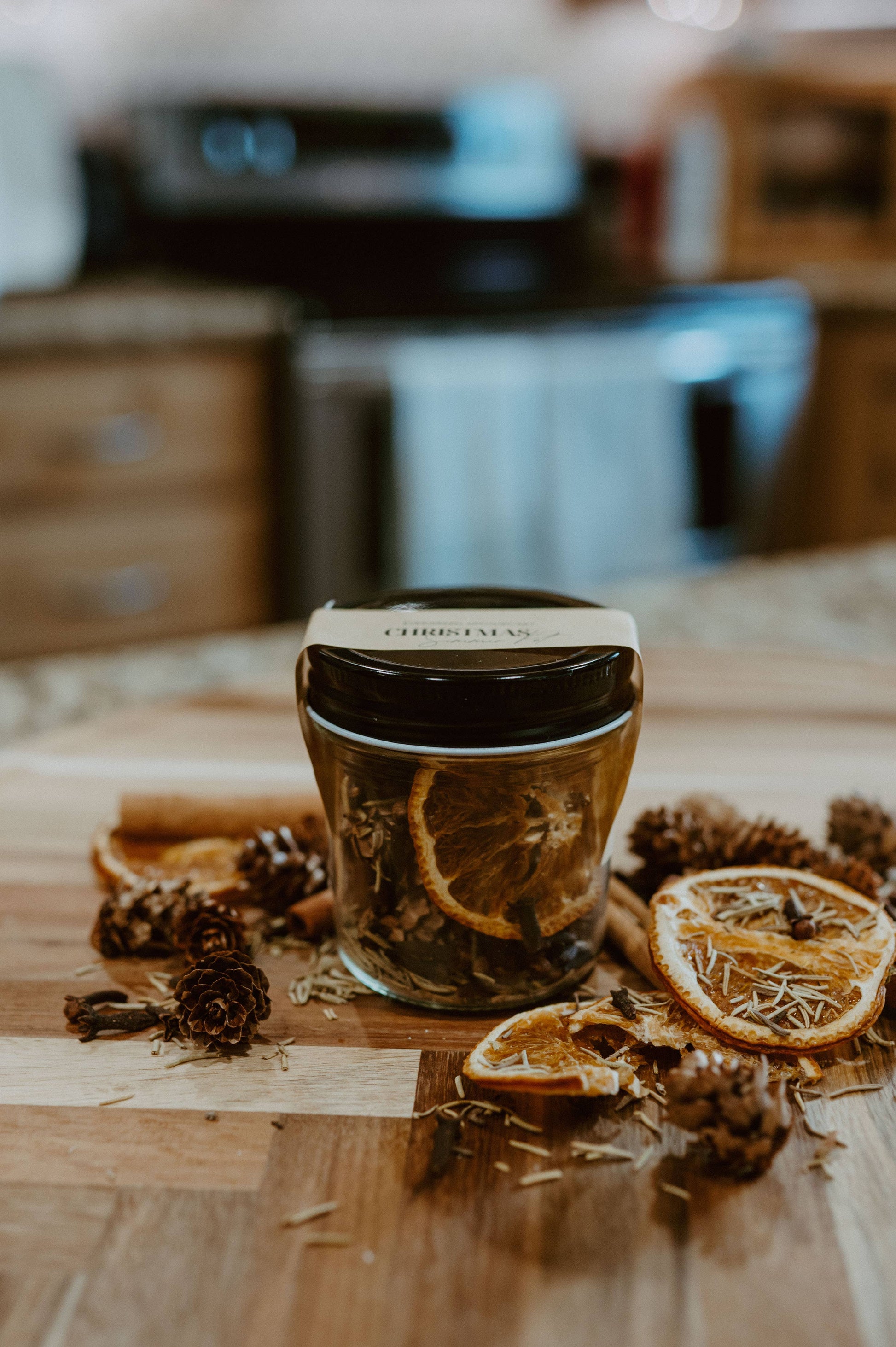 Christmas Simmer Pot, 6oz, Glass Jar