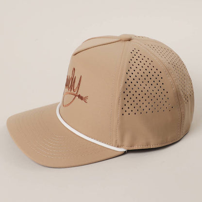 Howdy Embroidered Premium Materials Rope Strap Trucker Hat