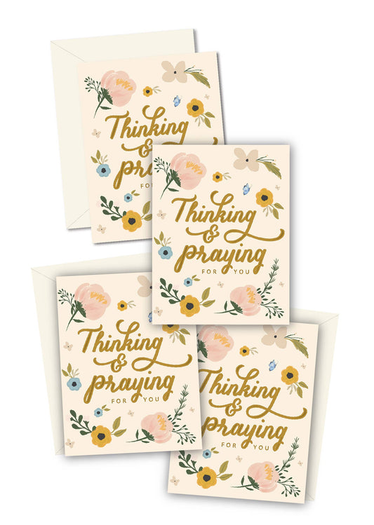 Thinking and Praying For You Greeting Card