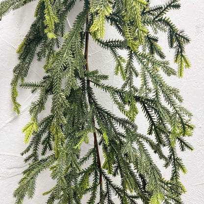 9’ Mini Noble Fir Garland | Faux Christmas Greenery Garland
