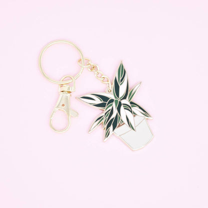 Plant Keychain - Stromanthe Triostar Keychain