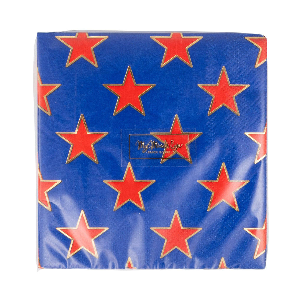 Gold Star Cocktail Napkin