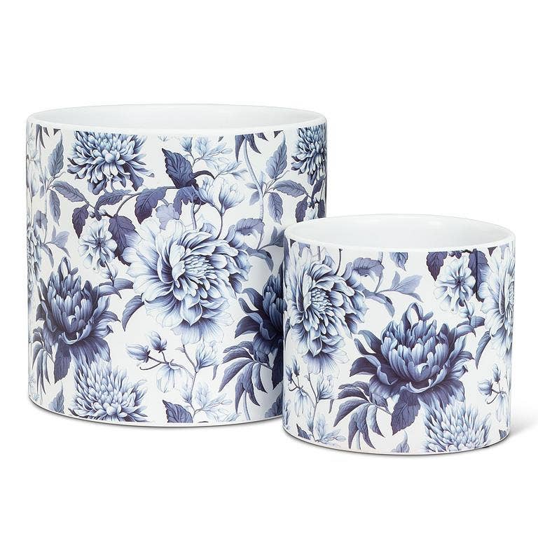 Small Chintz Print Planter-4.5"D