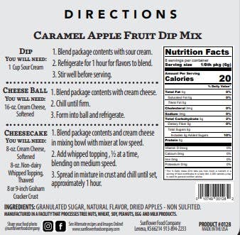 Caramel Apple Fruit Dip Mix-Multiple Products in 1 Packet
