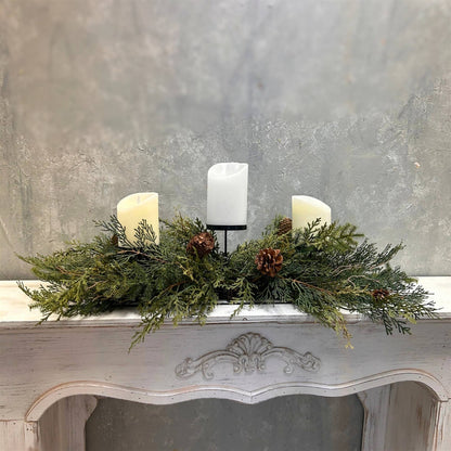 Real Touch Mixed Cedar Centerpiece 32"