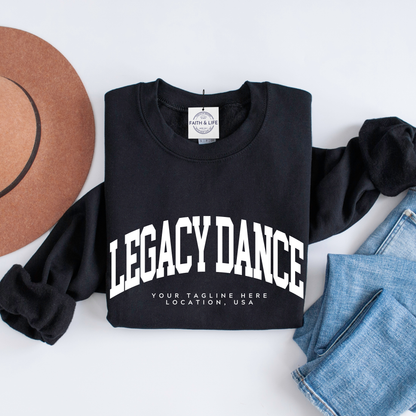 Custom Dance Studio or Ballet Company Crewneck Sweatshirt