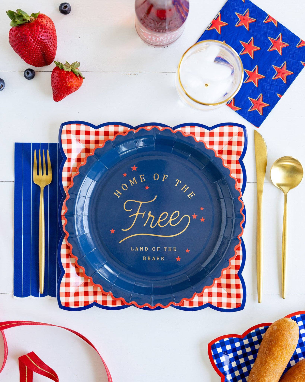 Home of the Free 9" Paper Plate