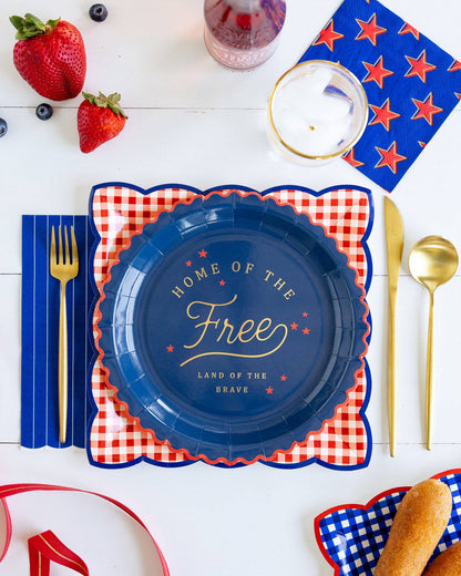 Home of the Free 9" Paper Plate