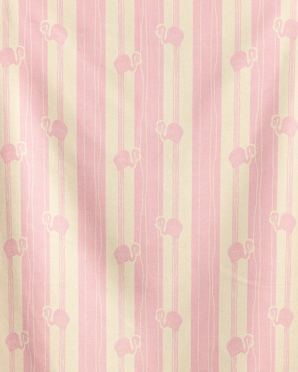 Flamingo Stripe Pink Beach Towel