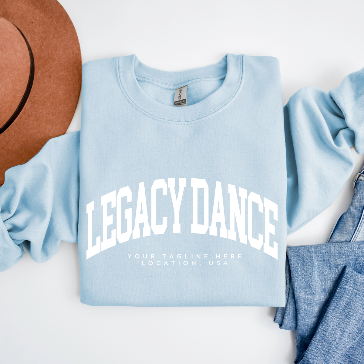 Custom Dance Studio or Ballet Company Crewneck Sweatshirt