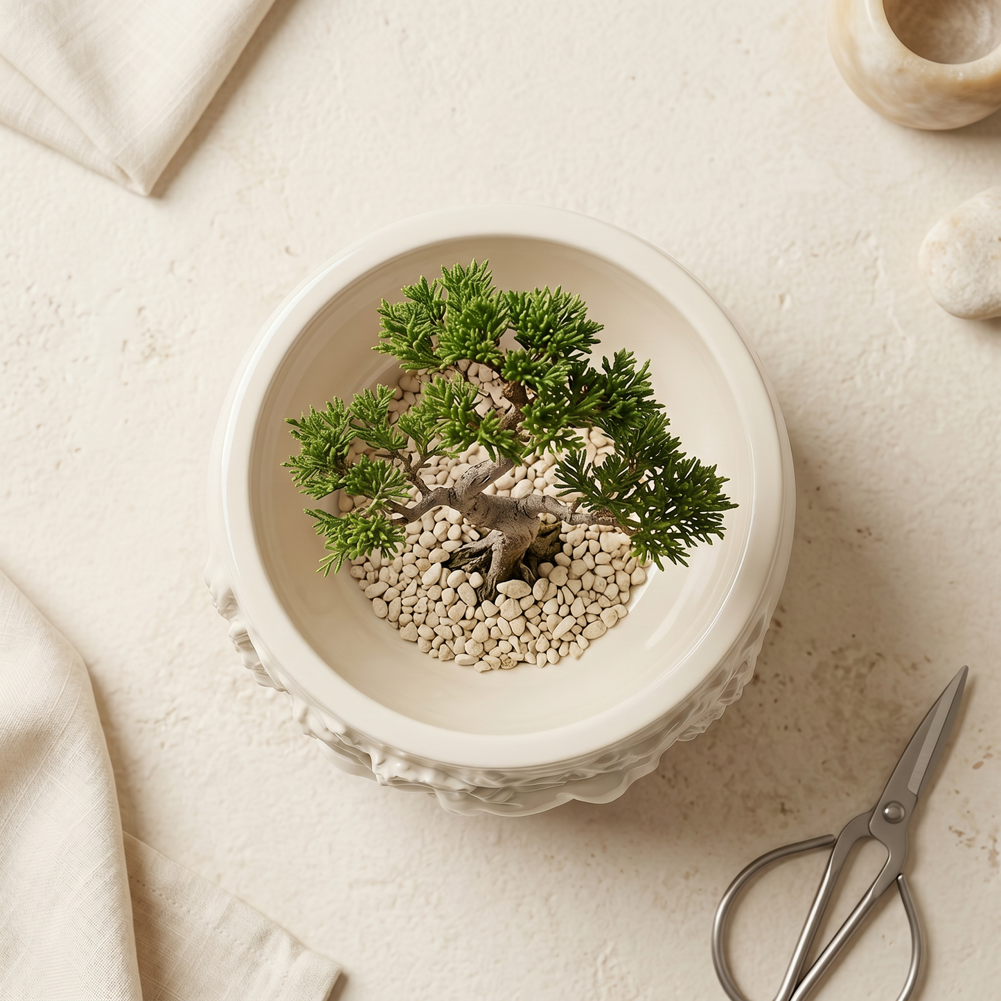 Mustang Horse Relief Planter, Gypsum White 3"